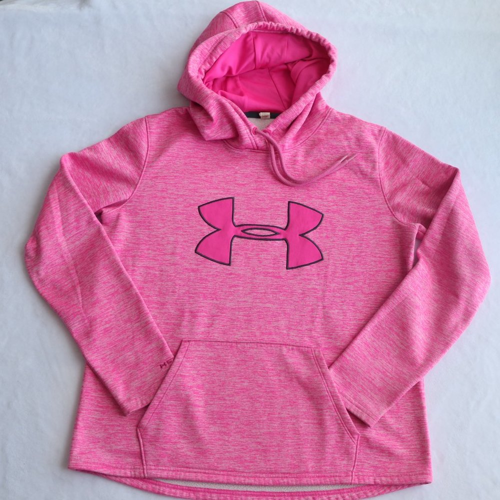Under Armour Pink Storm1 ColdGear Hoodie Sz Small